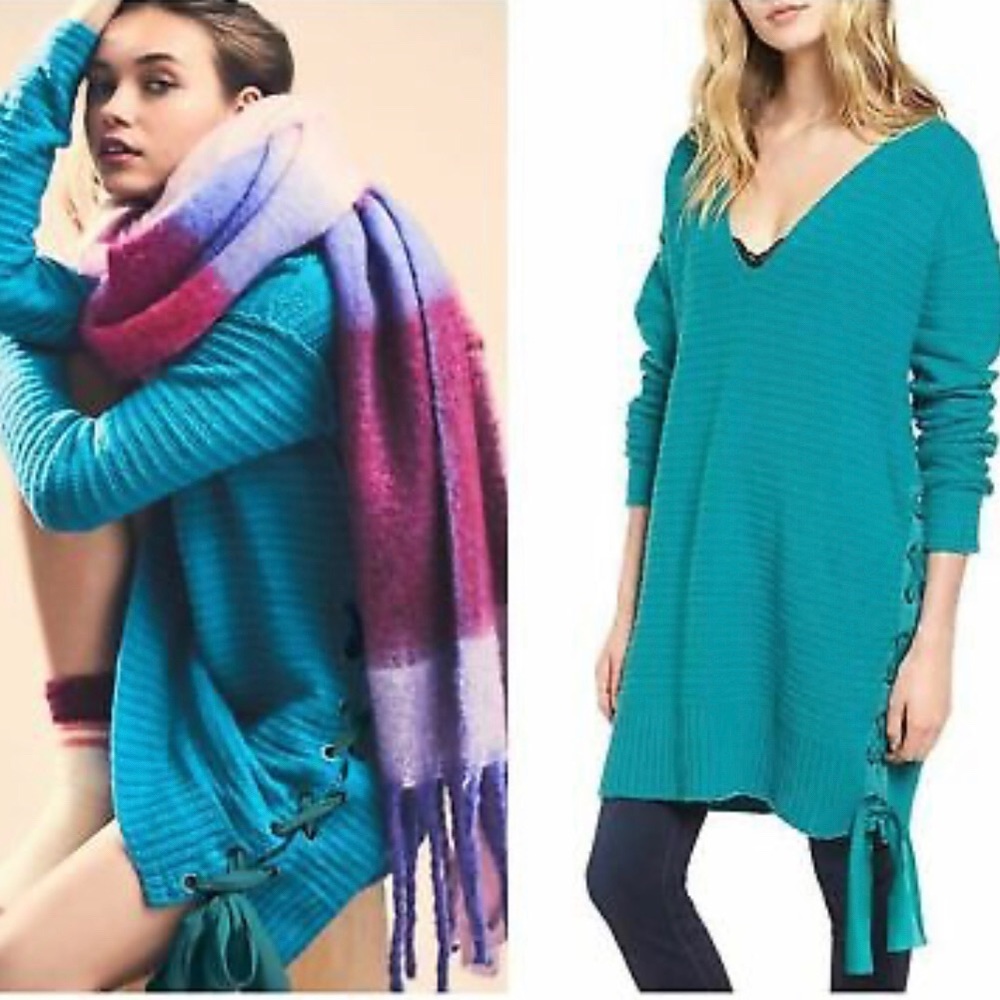 Free People Heart it Laces Sweater